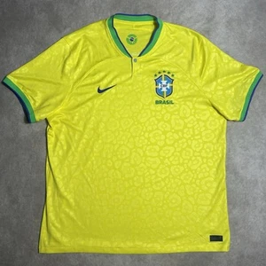 Brazil 2022/23 Stadium Home Men's XXL Nike Dri-FIT Football Shirt DN0680-741 - Picture 1 of 5