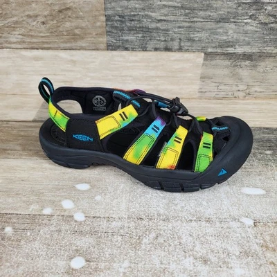 Sandalias Keen Newport Retro para Mujer Talla 8 Original Tie Dye Punta Redonda Cordones Foto 1 de 4