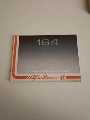 ALLEGATO AL MANUALE USO MANUTENZIONE ORIGINALE 1988 ALFA ROMEO 164 - Immagine 1 di 3