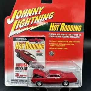 Johnny White Lightning Popular Hot Rodding 1967 Olds Cutlass 442 Red - Picture 1 of 7