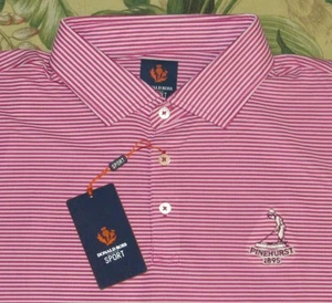 DONALD ROSS Pink Short Sleeve Polo Golf Shirt Pinehurst Large NWT - Picture 1 of 3