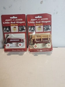 2 1998 Miniatur Radio Flyer kleiner roter Wagen Trav-Ler Kühlschrankmagnet Neu in Verpackung - Bild 1 von 4