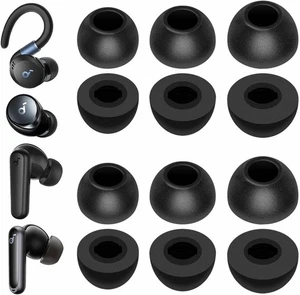 Puntas de espuma con memoria Soundcore Sport X20, 6 pares de repuesto S/M/L negro - Imagen 1 de 6