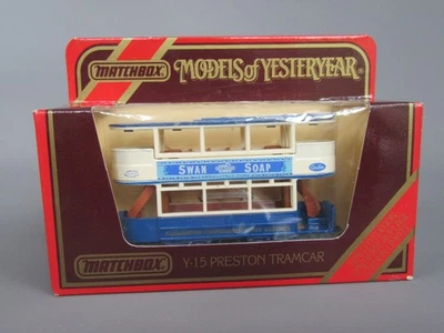 C982 Matchbox Modelle Of Yesteryear Y-15 Preston Tram 1920 Swan Soap IN Ovp - Bild 1 von 4