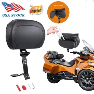 Adjustable Driver Backrest Rider Backrest Mount Kit Compatible with Can Am Spyde - Bild 1 von 8
