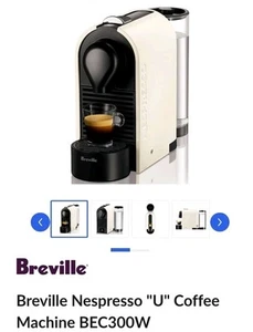 Breville Nespresso "U" Coffee Machine BEC300W RRP$199 - Picture 1 of 4