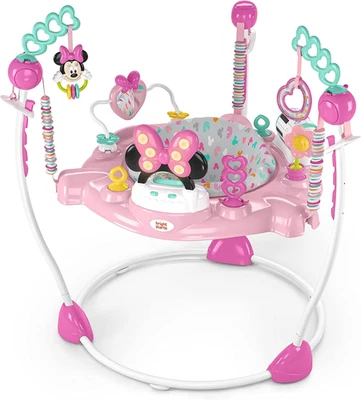 Bright Starts Disney Baby Minnie Mouse Forever Besties Baby Activity Center Jump - image 1 of 4