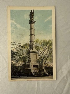 Postal Monumento al Ejército y la Marina Boston Massachusetts c1911 - Imagen 1 de 2