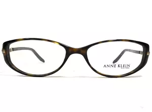 Anne Klein Eyeglasses Frames 8033 118 Brown Tortoise Gold Rectangular 50-16-140 - Picture 1 of 11