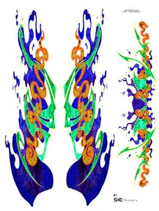 Sic Designs "Fluid" Sticker Sheet SIC032 - Picture 1 of 1