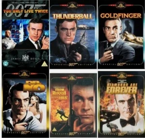 SEAN CONNERY 6 Movie JAMES BOND 007 DVD COMPLETE COLLECTION Film New UK - Picture 1 of 1