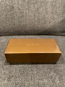 SUNGLASSES GLASSES HARD CASE GUCCI ORIGINAL AUTHENTIC EMPTY BOX WITH CLOTH SIG - Picture 1 of 4