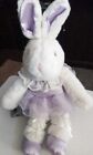 Plush Ballerina Bunny Rabbit Plush Pink Tutu Slippers 16" Stuffed Animal Dancer