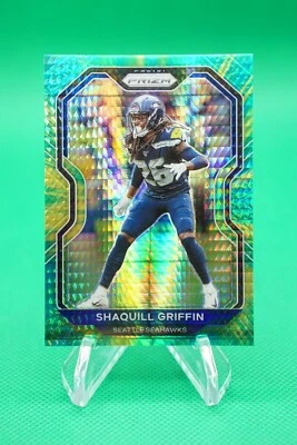 2020 Prizm Base Prizm Hyper SP /175 #298 Shaquill Griffin Seattle Seahawks CDW - Image 1 of 2