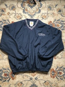 Vintage Hard Rock Cafe Windbreaker Pullover Washington DC Navy Blue SZ Large - Picture 1 of 9