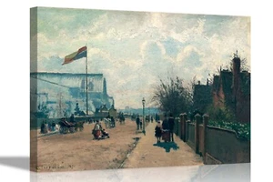 The Crystal Palace London Camille Pissarro Canvas Prints Wall Art Pictures Home - Picture 1 of 10