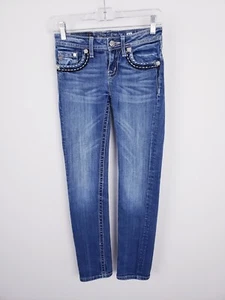 Miss Me Jeans 14 Skinny KE5351S5J Embellished Flap Pockets Girl - Picture 1 of 5