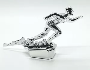 DC Comics The Flash 3D Hood Ornament 4" Silver RARE HTF Loot Crate Free Shipping - Picture 1 of 3