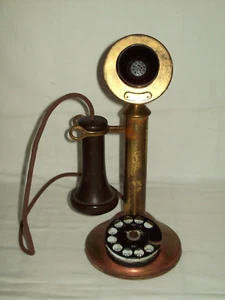 Early 1900's American Bell ~ Antique Rotary-Dial Candlestick Telephone ~ Lot #8 - Picture 1 of 12