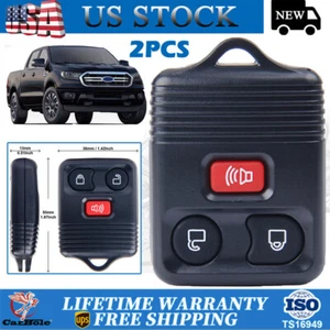 2 teclas remotas 3 botones llavero de entrada de coche para Ford F150 F250 1999-00 2001-2007 - Imagen 1 de 12