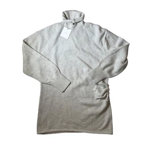 L’academie Sable Sweater Dress XL Mini Turtleneck Minimalist Preppy Classic - Picture 1 of 8