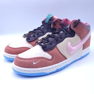 Nike Dunk x Social Status Lace Up Athletic Shoe Mens Size 9 DJ1173-700 Brown - Picture 1 of 11