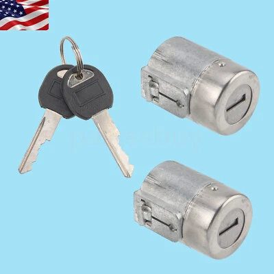 Juego de pares de cilindros de cerradura de puerta delantera con llaves nuevo para C1500 K1500 Tahoe Yukon Foto 1 de 4