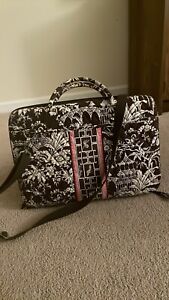 Vera Bradley 17" Hard Shell Laptop Tote Case/Bag with Strap In Imperial Toile