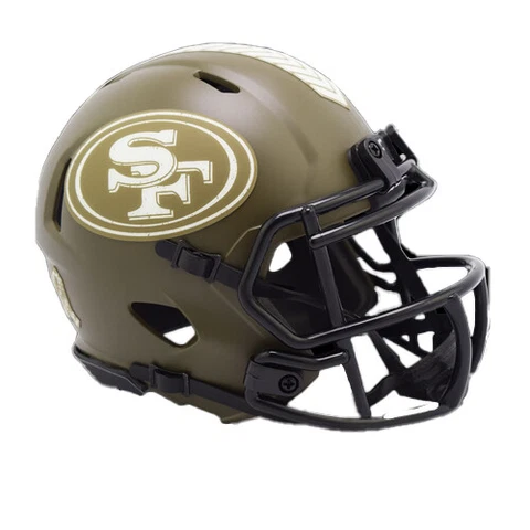 San Francisco 49ers NFL Salute to Service Riddell Speed Mini Helmet Cover