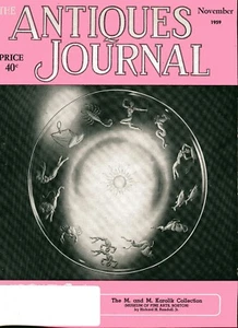 THE ANTIQUES JOURNAL 1959 Glass 18th cen. Buttons victorian jewelry Furniture  - Picture 1 of 1