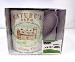Taza de cerámica LANG 14 oz Natures Farm Dairy Co. Obra de arte de Chad Barrett - Imagen 1 de 6