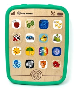 Baby Einstein Magic Touch Tablet Wooden Pad by Hape Learn English French Spanish - Picture 1 of 7