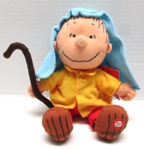 Hallmark Peanuts Talking LINUS Plush Doll 8” Christmas Shephard-Works-w/ Tags - Picture 1 of 8