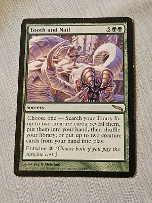 MTG Magic the Gathering Tooth and Nail (134/306) Mirrodin LP - Image 1 of 2