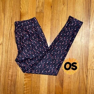 OS Arrow Heart Valentine Arrowhead Leggings One Size Sweetheart Conversation - Picture 1 of 4