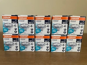 10 x Osram Halogen 50W GU5.3 12V 44870 WFL Decostar 51 S Standard Bulbs 680lm - Picture 1 of 9