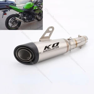 For Kawasaki Z400 Ninja 400 2017-2025 Mid Pipe 51mm Muffler Exhaust Ninja 500 - Picture 1 of 11