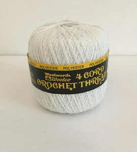 Vintage 4 Cord Crochet Thread (Woolworth Woolco) 450yards - Picture 1 of 4