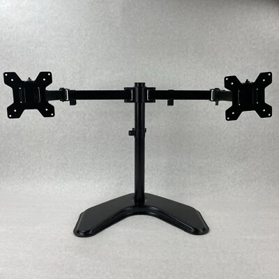 Wali MF002 Free Standing Fully Adjustable Dual LCD Monitor Desk Mount - Image 1 of 4