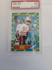 1986 topps jerry rice rookie card 161
