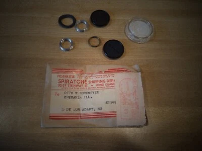 7 PIECES VINTAGE CAMERA PARTS, 1 TIFFEN, 2 WOLLENSAK PIECES & 4 IN SPIRATONE BAG - Image 1 of 4