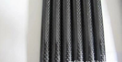 3K Roll Wrapped Carbon Fiber Tube 26mm x 22mm 24mm x 500mm /Tubing/ Glossy - Image 1 of 2