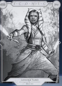 [DIGITAL] Topps Star Wars - Ahsoka Tano - Iconic 24 - Black & White - Picture 1 of 1
