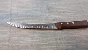 Cuchillo para rebanar de carnicero F. Dick Chef vintage hecho en Alemania hoja logotipo de flecha de 8" - Imagen 1 de 8