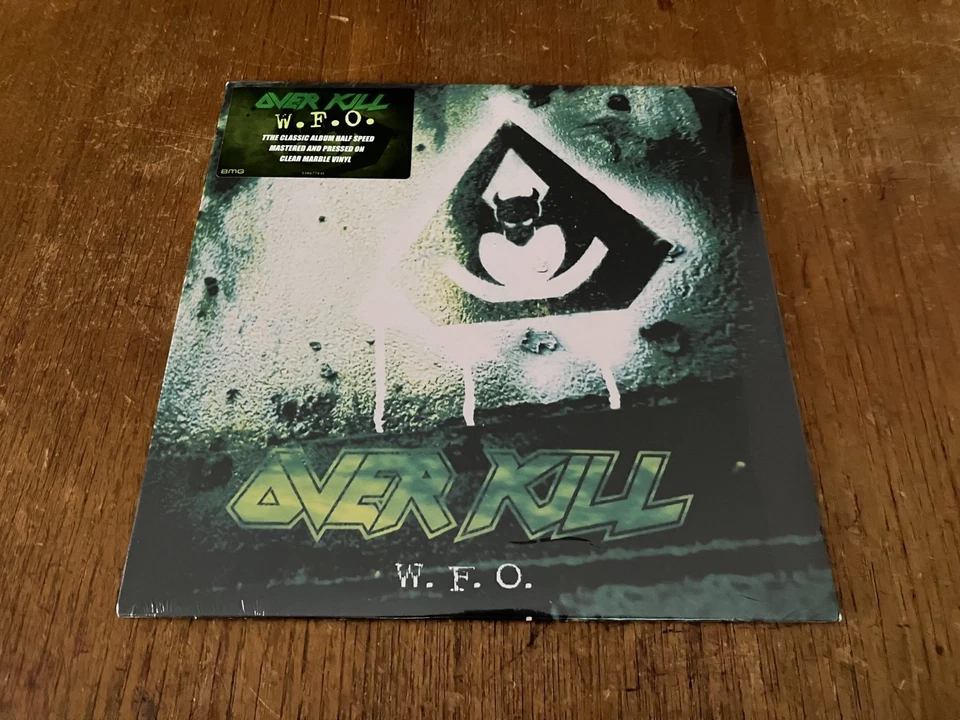 OVERKILL W.F.O. 12" CLEAR MARBLED Vinyl LP Reissue 2023 NEW w/Hype Sticker - Imagem 1 de 3