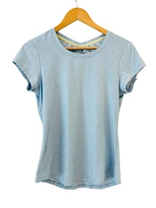 Title Nine Womens Blue Ruched Top Size M Adventure Tennis Prep Performance - Picture 1 of 7