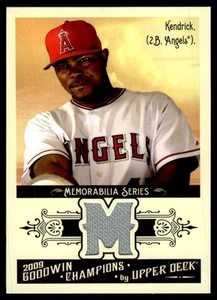 2009 Upper Deck Goodwin Champions Memorabilia Howie Kendrick Los Angeles Angels - Picture 1 of 2