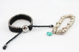 Links of London Sterling Silver Bracelets Friendship Sweetie Charms x 2 (65g) - Picture 1 of 5