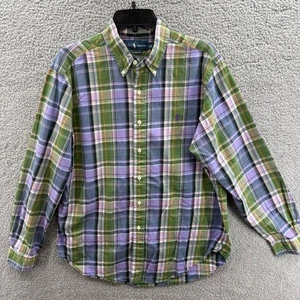 POLO Ralph Lauren men's Large, L/S shirt Classic Fit Multicolor Plaid Cotton - Picture 1 of 10