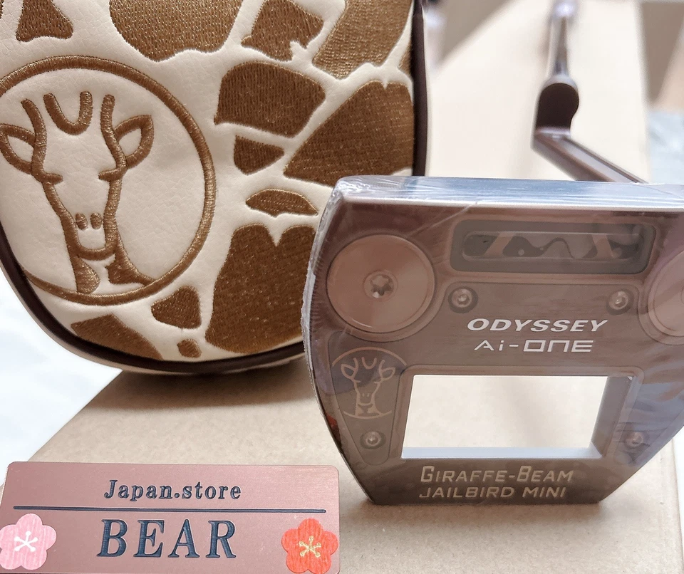 Odyssey Ai-ONE GIRAFFE-BEAM JAILBIRD MINI Putter 34 in STROKE LAB 90 Steel Shaft - Image 1 of 4